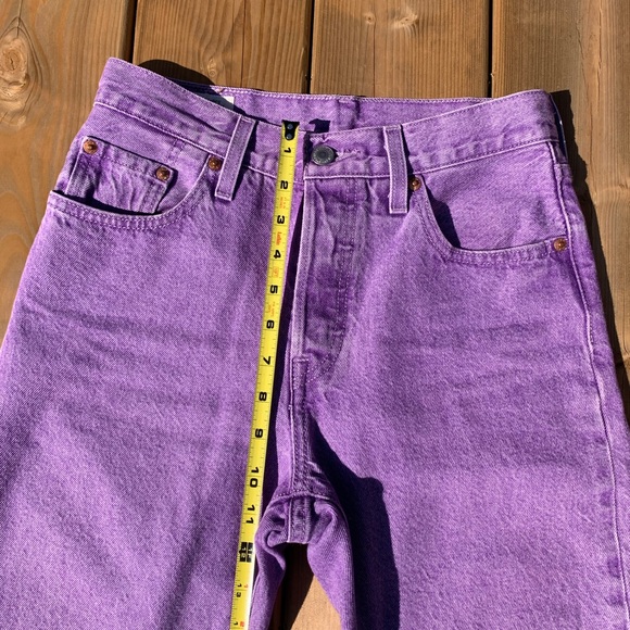 Purple High Rise Levi’s Fresh w Mushroom Tab - Picture 7 of 16